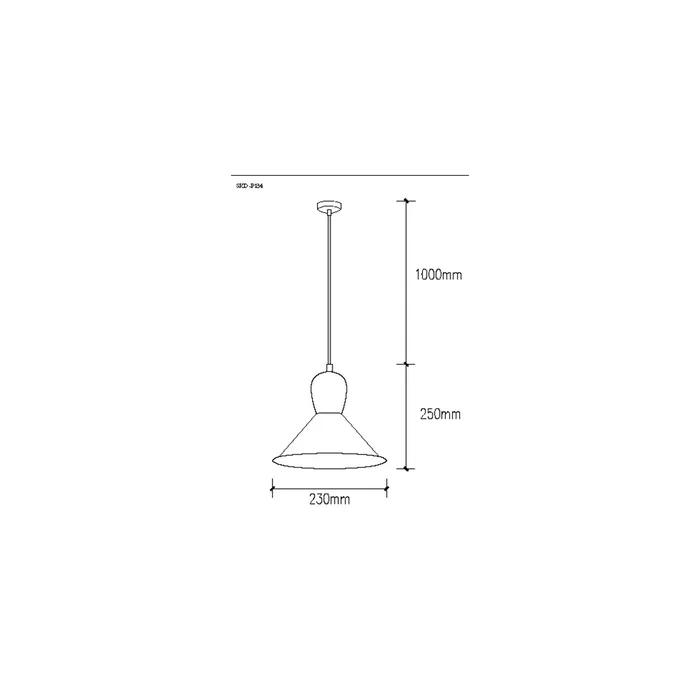 Lámpara Colgante SKD-P134-G - Applique suspendue en aluminium et bois réglable avec ampoule non incluse