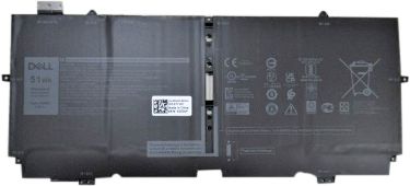 Dell Batterie Lithium-Ion 4 Cellules 51 Wh 7.6V pour PC Portable - Compatible XPS 13 9310 et autres modèles Dell