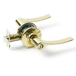 TESA 3B03Lp - Bouton de porte manivelle Barcelona condamnation/descendre en laiton poli