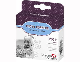 Scrapbook Adhesives by 3L Coins adhésifs en plastique transparent 10mm, 250 unités