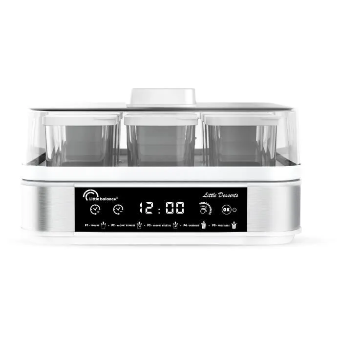 Little Balance Yaourtière Dessertière Little Desserts - Réf. 8448 - 9 pots de 145ml - 5 programmes automatiques - 30W