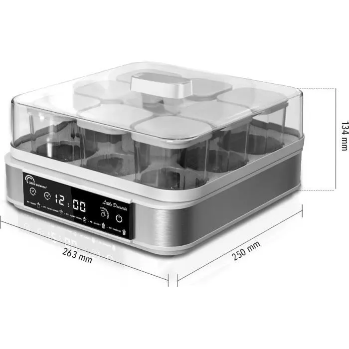 Little Balance Yaourtière Dessertière Little Desserts - Réf. 8448 - 9 pots de 145ml - 5 programmes automatiques - 30W