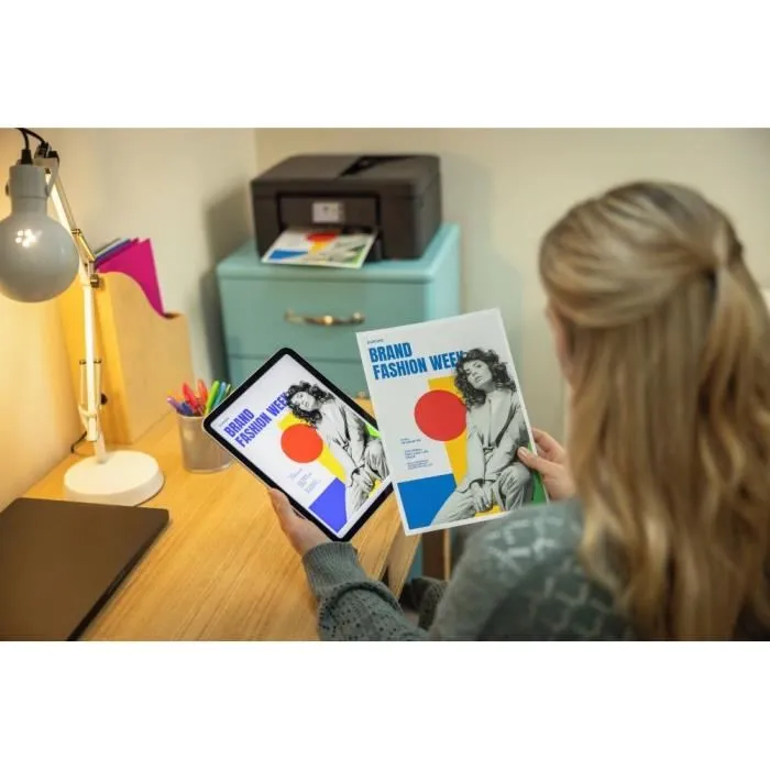 Brother DCP-J1460DW - Imprimante multifonction 3-en-1 Jet d'encre A4 avec Wi-Fi, Écran tactile et Chargeur ADF