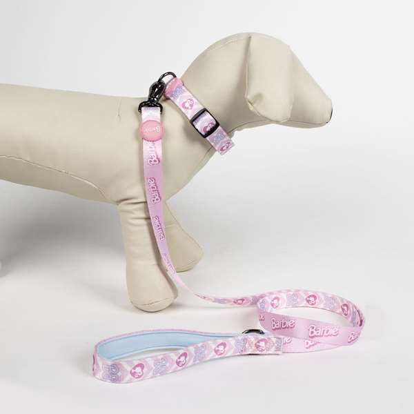 Cerdá Correa para perros barbie tu:t.unica - Collier de dressage pour chien couleur rose taille M, pour chiot et adulte