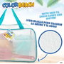 Color Baby - Jeu de Plage pour Enfants, Cubo Castillo, Seau avec Pelles 27 cm, Arrosoir et 5 Moules, 18 cm, Bolsa