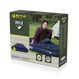 Bestway 67001 Matelas Gonflable Individual Junior 188x99x22 cm pour Camping et Couchage d'Appoint