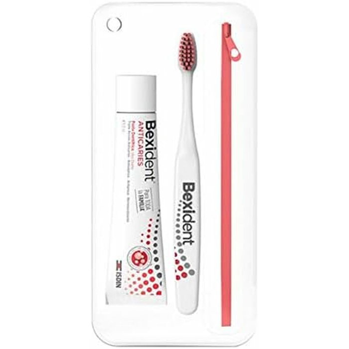 ISDIN Bexident Anti-Caries Voyage, Set de Soins Dentaires 3 pièces