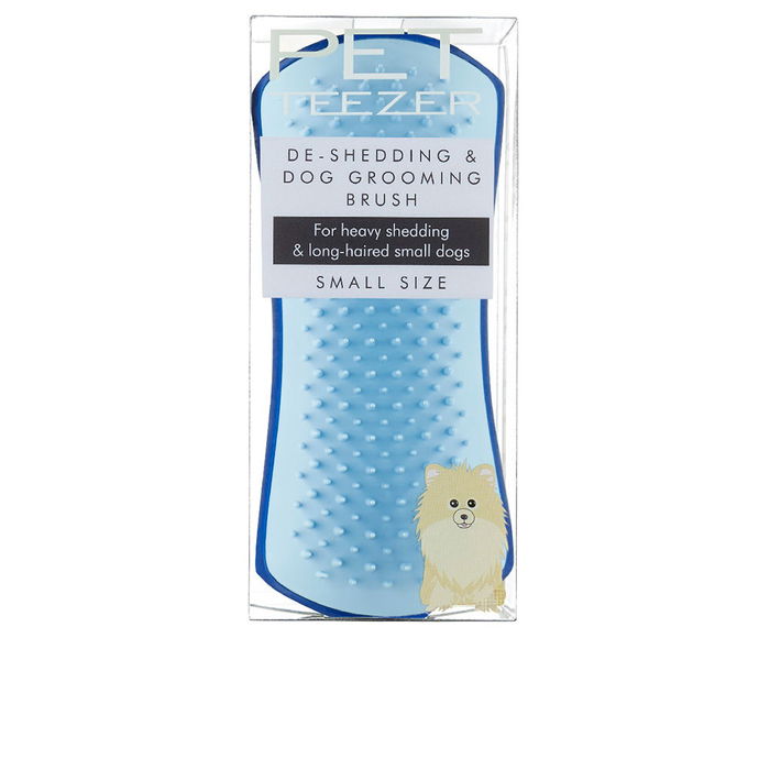 Tangle Teezer Brosse PET TEEZER de-shedding Petite Bleu pour Chiens, Accessoire de Toilettage