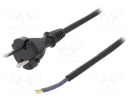 PLASTROL Câble d'alimentation H05RR-F 2x1mm2 2m