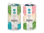 BERILO Set de 3 pompons de bain PVC et tissu, assortiment de 2 couleurs