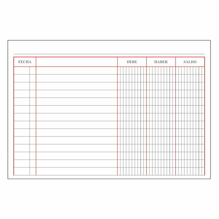 Livre de comptes DOHE 09927 quarto Bordeaux 100 Volets