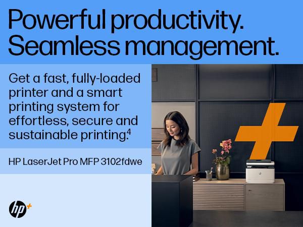 HP LaserJet Pro 3102fdw - Imprimante multifonction laser WiFi, recto verso, copieur, scanner, fax, 33 ppm, A4