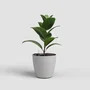 ARTEVASI San Remo SWS 36 MA - Pot de fleurs avec pieds pour intérieur et extérieur en plastique résistant UV - Gris clair - Ø36 x H33.5 cm - 25 litres