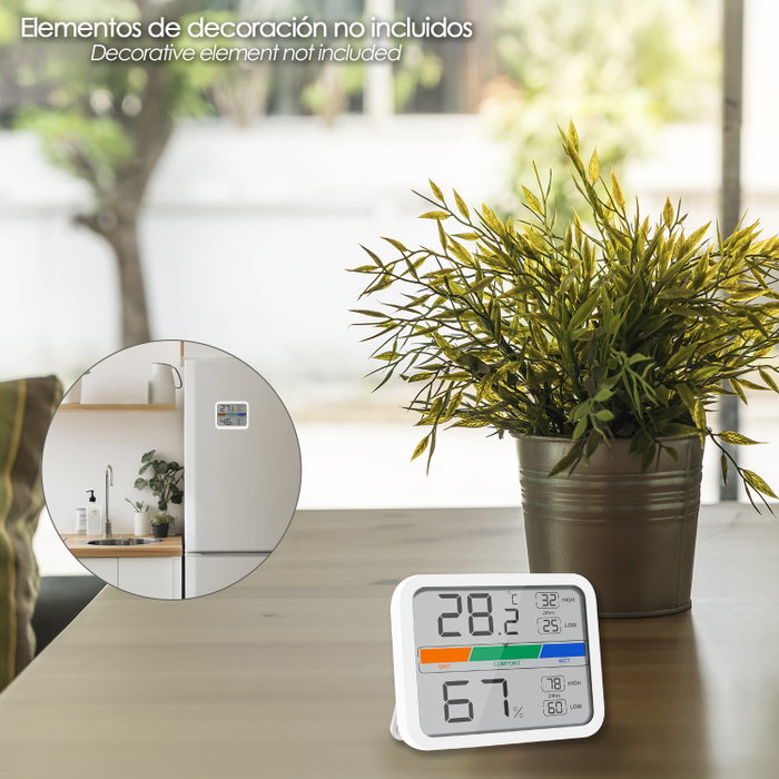 ORYX Thermomètre et Hygromètre Numérique Intérieur/Extérieur