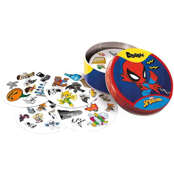 Dedalo Jeu de cartes Dobble Spider-Man - À partir de 6 ans