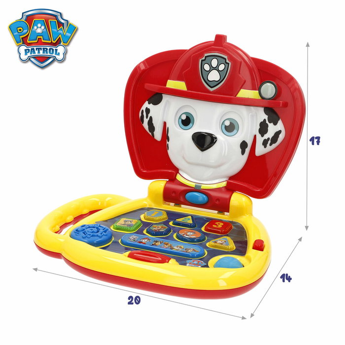 Ordinateur-jouet The Paw Patrol Anglais 20 x 17 x 14 cm Multicouleur (4 Unités)