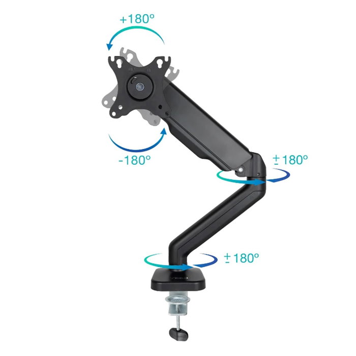 Tooq DB5032TNR-B Support de Bureau pour Écran 17-32 Pouces VESA 75x75 100x100