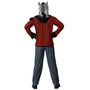 Déguisement Homme Loup adulte XL avec chemise à carreaux et pantalon - Gris, thème Halloween, polyester