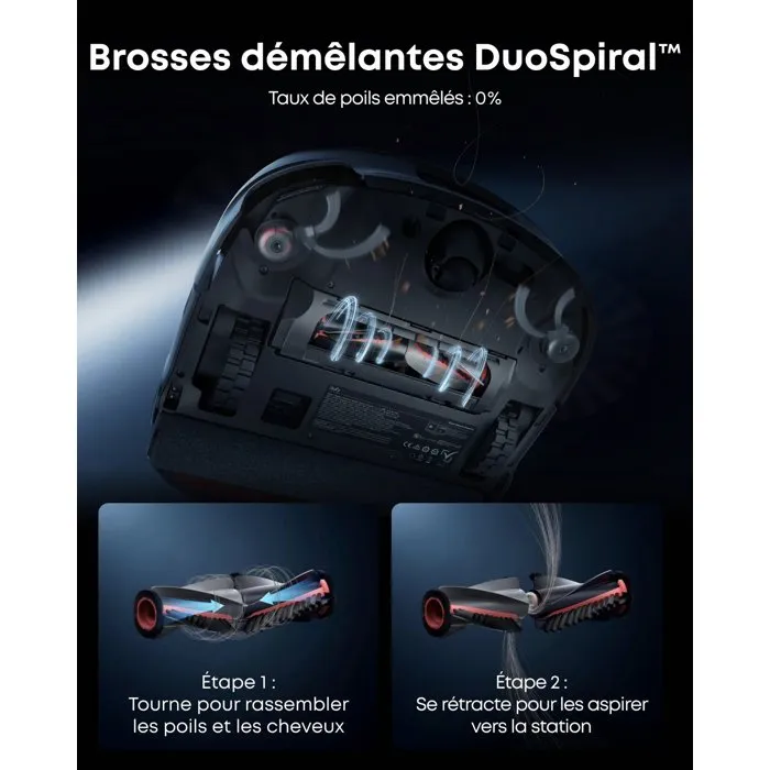Eufy Omni S2 T2081 Robot Aspirateur Laveur, 30 000 Pa