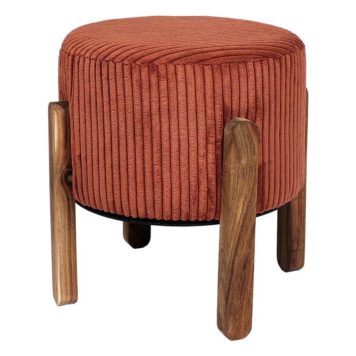 Home Deco Factory Tabouret avec pieds Scott Terracotta Home Deco Factory Tabouret avec pieds Scott Terracotta