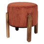 Home Deco Factory Tabouret avec pieds Scott Terracotta