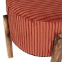 Home Deco Factory Tabouret avec pieds Scott Terracotta