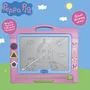 BANDAI Ardoise magique magnétique Peppa Pig - Tableau effaçable pour dessiner avec stylo