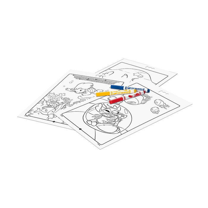Crayola Kit de Dessin Lilo & Stitch avec 7 Marqueurs Lavables