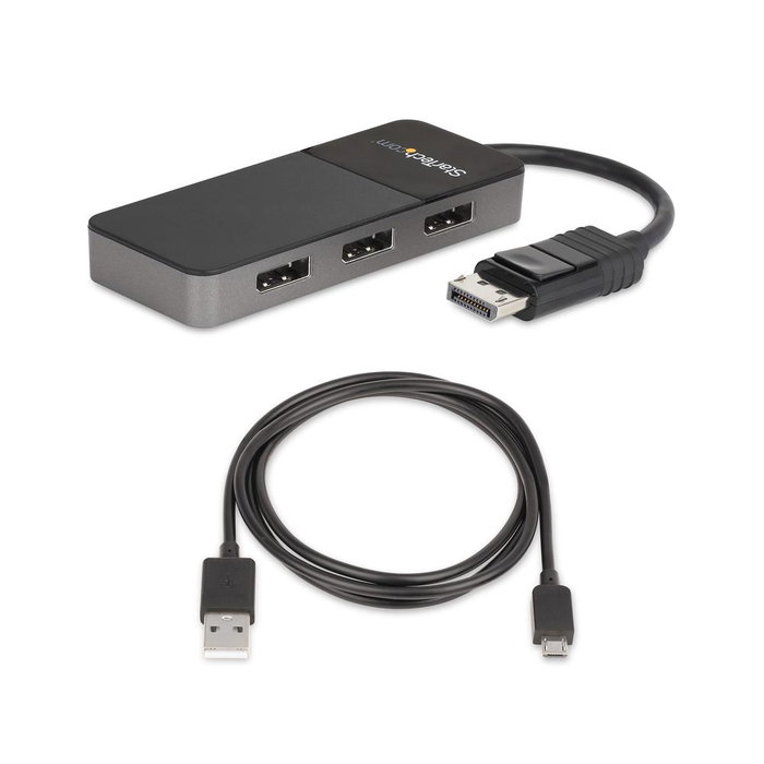 Startech Hub MST DisplayPort 1.4 vers 3x DisplayPort - Réf MST14DP123DP - Adaptateur écrans multiples 4K Startech Hub MST DisplayPort 1.4 vers 3x DisplayPort - Réf MST14DP123DP - Adaptateur écrans multiples 4K