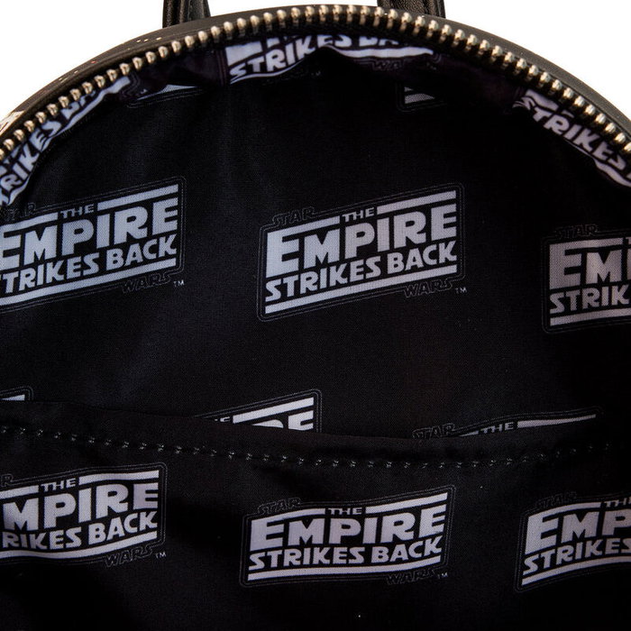 Loungefly Sac à dos Star Wars L'Empire contre-attaque Final Frames en cuir vegan, 25 cm, 22.5x25x11.25 cm, bretelles ajustables Loungefly Sac à dos Star Wars L'Empire contre-attaque Final Frames en cuir vegan, 25 cm, 22.5x25x11.25 cm, bretelles ajustables