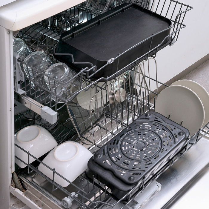 Pack Paniers en Silicone avec Pinceau pour Friteuses à Air et Friteuse à Air avec Gril, Accessoires et Livre de Recettes InnovaG