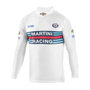 Sparco T-shirt à manches longues Martini Racing Blanc S