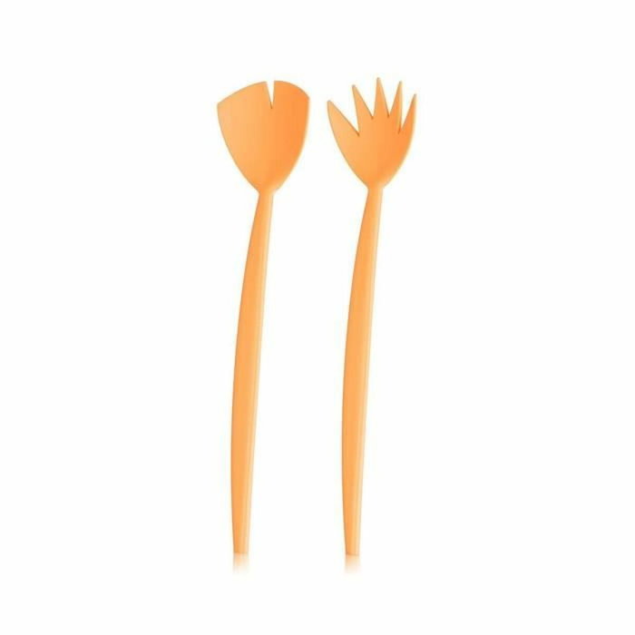 Bodum Ensemble de 2 bols Topee 3 L et 4,9 L avec couverts à salade Bellini orange Bodum Ensemble de 2 bols Topee 3 L et 4,9 L avec couverts à salade Bellini orange