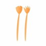 Bodum Ensemble de 2 bols Topee 3 L et 4,9 L avec couverts à salade Bellini orange