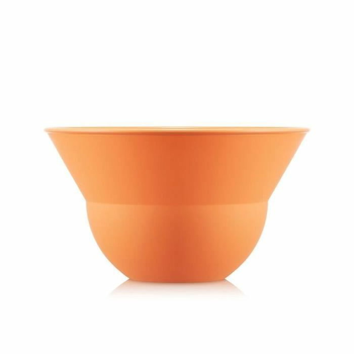 Bodum Ensemble de 2 bols Topee 3 L et 4,9 L avec couverts à salade Bellini orange Bodum Ensemble de 2 bols Topee 3 L et 4,9 L avec couverts à salade Bellini orange