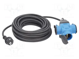 AS SCHWABE Rallonge réseau Action H07RN-F 3G1,5mm² 4,5m Noir