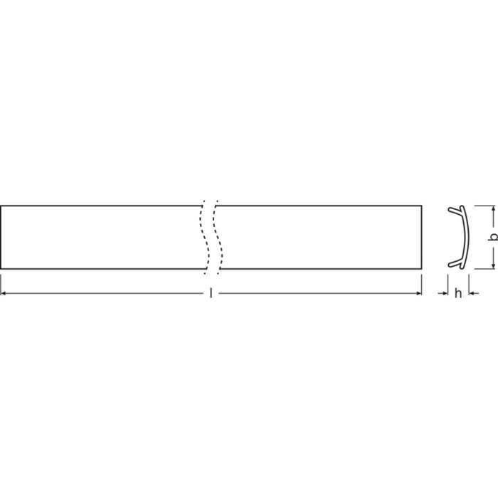 Ledvance Difusor Perfiles PC/R01/D/1 1M