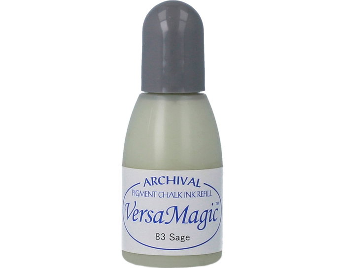 Tsukineko Versamagic Recharge d'encre couleur sauge effet craie 20ml Tsukineko Versamagic Recharge d'encre couleur sauge effet craie 20ml