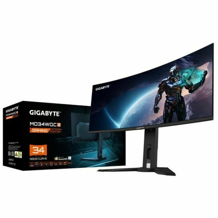 Gigabyte MO34WQC2 Écran Gaming Incurvé 34 pouces QD-OLED 3440x1440 Gigabyte MO34WQC2 Écran Gaming Incurvé 34 pouces QD-OLED 3440x1440