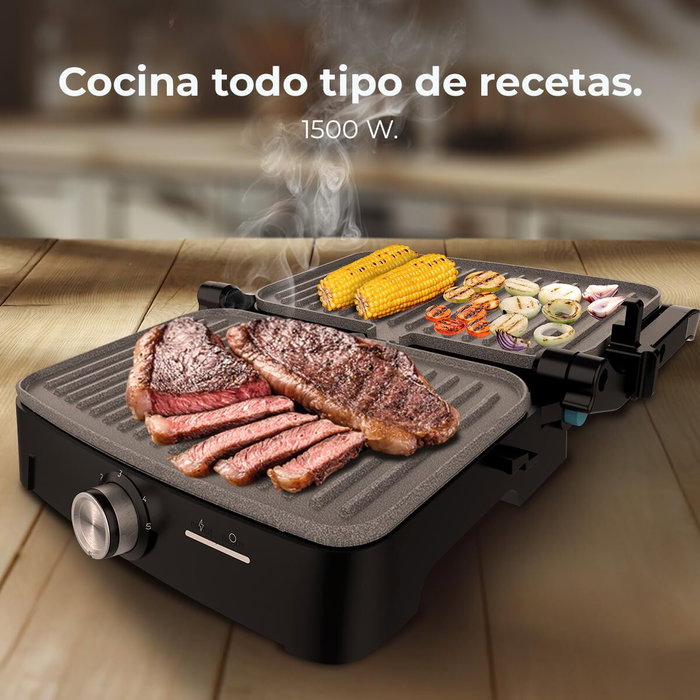Cecotec Gril Électrique 1500 W Full Open Noir