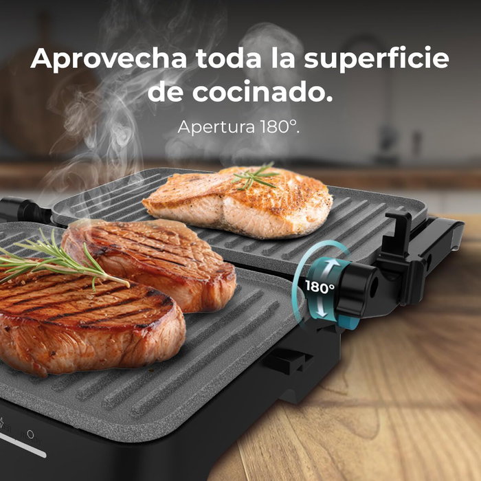 Cecotec Gril Électrique 1500 W Full Open Noir