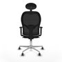 Piqueras y Crespo Chaise de Bureau avec Appui-tête Jorquera 1D086G1 Blanc