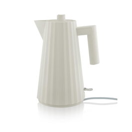 Alessi MDL06 W Plissé Bouilloire électrique blanche 1,7 litres - Design Michele De Lucchi