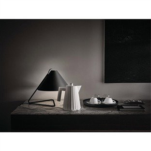 Alessi MDL06 W Plissé Bouilloire électrique blanche 1,7 litres - Design Michele De Lucchi