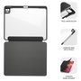 Subblim Clear Shock Case Étui iPad Pro 11" 2024 M4 7e Génération Coque Folio Transparente Noir