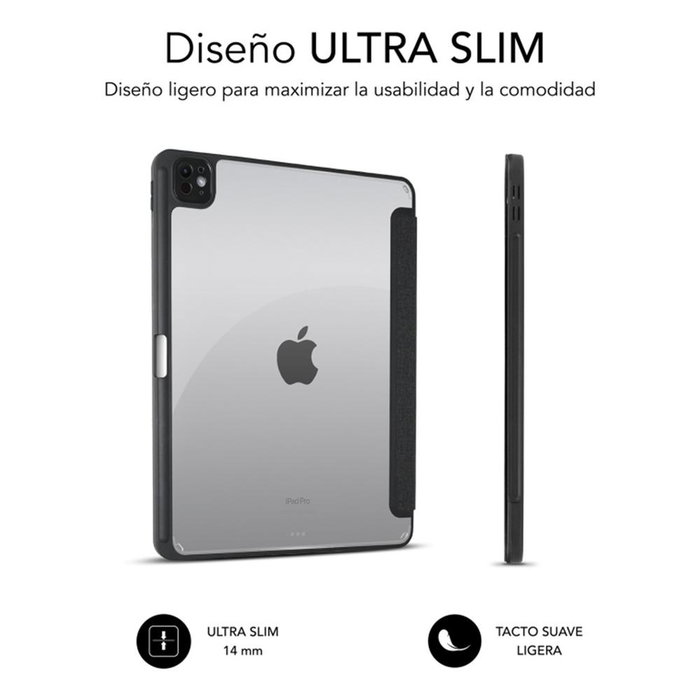 Subblim Clear Shock Case Étui iPad Pro 11" 2024 M4 7e Génération Coque Folio Transparente Noir Subblim Clear Shock Case Étui iPad Pro 11" 2024 M4 7e Génération Coque Folio Transparente Noir