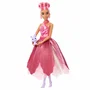 Barbie Petal Pop - Poupée Rose Rouge avec Fleur à Surprises et Accessoires - Jouet Printemps