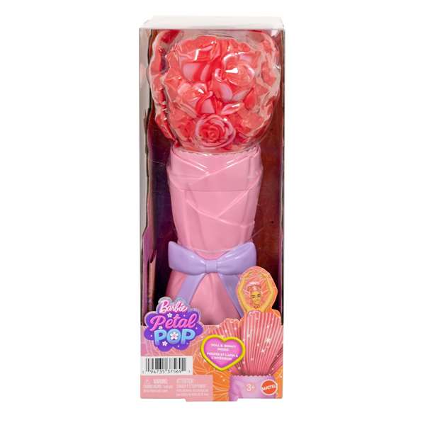 Mattel Barbie Petal Pop Rosa Roja - Poupée 32x12x12 cm, Âge recommandé: 3 ans