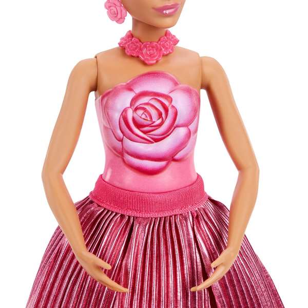 Mattel Barbie Petal Pop Rosa Roja - Poupée 32x12x12 cm, Âge recommandé: 3 ans