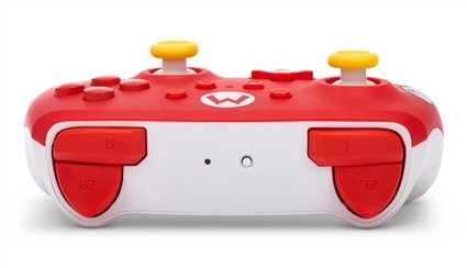 PowerA NSGP0012-01 Manette Sans Fil Rechargeable Officielle Nintendo Switch avec Design Mario, 2 Boutons Programmables, Motion Controls, Autonomie 30 Heures